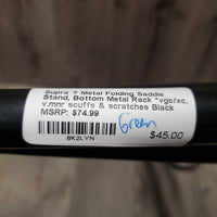 Metal Folding Saddle Stand, Bottom Metal Rack *vgc/xc, v.mnr scuffs & scratches