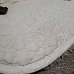 Quilt Sheepskin Half Pad *vgc, clean, clumpy, mnr hair, stains, dingy