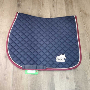 Quilt Jumper Saddle Pad, 1x piping *vgc, clean, mnr hair, pills, faded, puckers
