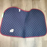 Quilt Jumper Saddle Pad, 1x piping *vgc, clean, mnr hair, pills, faded, puckers
