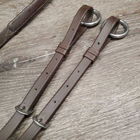 FS Rsd Breastplate, 2x Running Martingale Attachments *gc, mnr cracked & peels, rubs, loose threads & frays, missing keeper
