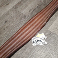 Narrow Thick Padded Leather Girth, els *vgc, mnr hair, dirt, scuffs & gunk
