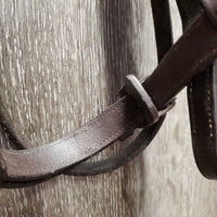 Vespucci Rsd Padded Bridle, Buckles, Braided Reins *gc, mismatched, clean, rubs, dusty, scrapes, faded, xholes, twisted reins
