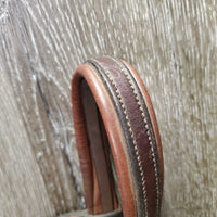 Vespucci Rsd Padded Bridle, Buckles, Braided Reins *gc, mismatched, clean, rubs, dusty, scrapes, faded, xholes, twisted reins
