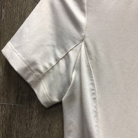 SS Show Shirt, 1/4 Snap up, snap collar *vgc, mnr stains, shrunk?
