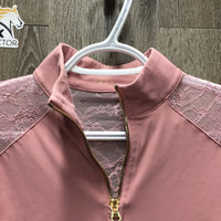 LS Show Sun Shirt, 1/4 Zip up, Mesh sleeves, back & shoulders *xc/like new
