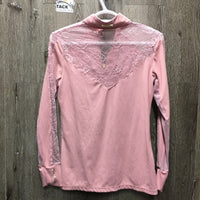 LS Show Sun Shirt, 1/4 Zip up, Mesh sleeves, back & shoulders *xc/like new
