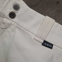 Full Seat Breeches *vgc, older, seam puckers, shrunk?, mnr stains, dingy, yellowing
