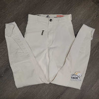 Thick High Waist Full Seat Breeches *gc, stains, older, seam puckers, shrunk?, discolored seat & legs, dents
