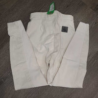 Thick High Waist Full Seat Breeches *gc, stains, older, seam puckers, shrunk?, discolored seat & legs, dents
