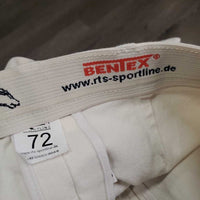 Thick High Waist Full Seat Breeches *gc, stains, older, seam puckers, shrunk?, discolored seat & legs, dents
