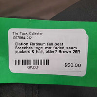 Full Seat Breeches *vgc, mnr faded, seam puckers & hair, older?
