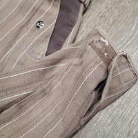 Hvy Full Seat Breeches *gc, older, threads, faded, hairy velcro
