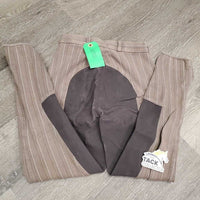 Hvy Full Seat Breeches *gc, older, threads, faded, hairy velcro
