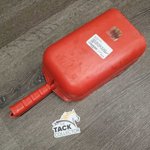 Plastic Feed Scoop *gc, clean, residue, gunk, faded, scraped/rough edges