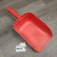Plastic Feed Scoop *gc, clean, residue, gunk, faded, scraped/rough edges
