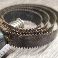 4 Ring Blade Double Sided Metal Curry Shedding Blade, handle *gc, rust, mnr dirt, stains & scratches
