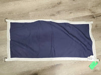 Soft Cotton Closed Stall Guard, D Rings *gc/vgc, clean, rubs, snags, removed? embroidery
