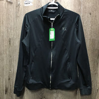 Fleece Lined Light Jacket, Zipper *vgc, mnr hair, clumpy, mnr peeling letters
