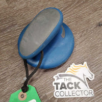 Round Flat Spike Rubber Curry, handle, string *gc, clean, residue, stains, scratches, scrapes
