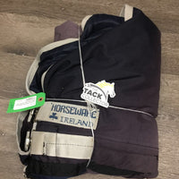 Med Winter Blanket, 0 legs, tail *gc, clean, mnr wpf, faded, snags, repairs, hair, threads, rubs, pills