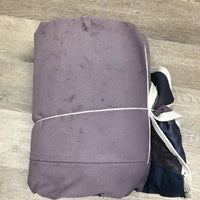 Med Winter Blanket, 0 legs, tail *gc, clean, mnr wpf, faded, snags, repairs, hair, threads, rubs, pills
