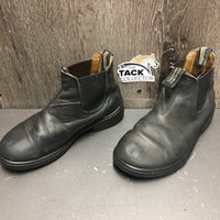 JUNIORS Pull On Paddock Boots *gc, clean, v.scuffed/peeled toes, dirty inside

