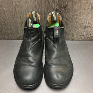 JUNIORS Pull On Paddock Boots *gc, clean, v.scuffed/peeled toes, dirty inside