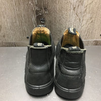JUNIORS Pull On Paddock Boots *gc, clean, v.scuffed/peeled toes, dirty inside
