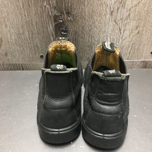 JUNIORS Pull On Paddock Boots *gc, clean, v.scuffed/peeled toes, dirty inside