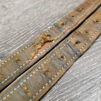 Pr Nylon Lined Stirrup Leathers *gc/fair, rubs, stains, dents, undone stitching, stretched lthr, tear, mnr dirt
