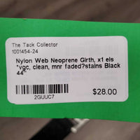 Nylon Web Neoprene Girth, x1 els *vgc, clean, mnr faded?stains
