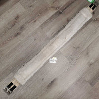 Nylon Web Fleece Girth, x2 els *gc, clean, dingy, stains, mnr hair, clumpy & rubbed edges
