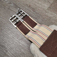 Nylon Web Fleece Velcro Liner Girth, x2 els *gc, clean, mnr clumpy, rubs & dirt?stain
