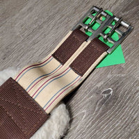 Nylon Web Fleece Velcro Liner Girth, x2 els *gc, clean, mnr clumpy, rubs & dirt?stain
