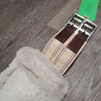 Nylon Web Fleece Velcro Liner Girth, x2 els *gc, clean, mnr clumpy, rubs & dirt?stain
