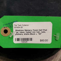 Memory Foam Half Pad *gc, clean, faded, mnr hair, rubs, puckers, stains