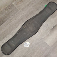 Wide - Roper Nylon Web - Neoprene Liner Cinch, D Rings x 2 *gc/fair, dirty, faded, hair, threads, v.rusty, oxidized
