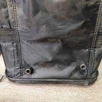 Foldable Mesh & Nylon Dog Carry Crate, Fleece Mat *gc, NO Strap, mnr hair, dirt & rust
