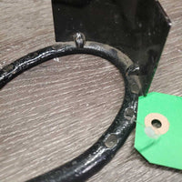 Wall Mount Metal Horse Shoe Bridle - Tack Rack Hanger *gc, dirt, bent, scrapes
