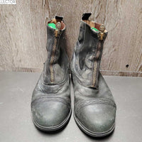 Pr Paddock Boots, Zips *gc, v.faded, v.rubbed, older, scratches, film
