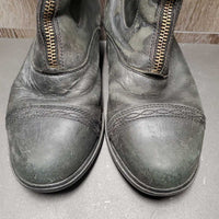 Pr Paddock Boots, Zips *gc, v.faded, v.rubbed, older, scratches, film
