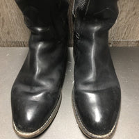 Pr Dressage Boots, Aftermarket Zips *vgc, clean, rubs, film, scrapes, stiff zips, mnr dirt