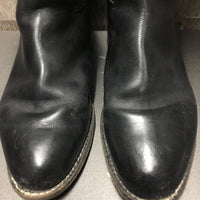 Pr Dressage Boots, Aftermarket Zips *vgc, clean, rubs, film, scrapes, stiff zips, mnr dirt