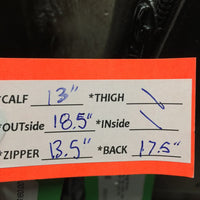 Pr Dressage Boots, Aftermarket Zips *vgc, clean, rubs, film, scrapes, stiff zips, mnr dirt
