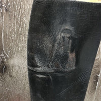 Hvy/Thick Field Boots, zips *fair, older, v.creased, faded, v.rubbed, scrapes, worn heels