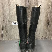 Hvy/Thick Field Boots, zips *fair, older, v.creased, faded, v.rubbed, scrapes, worn heels