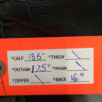 Hvy/Thick Field Boots, zips *fair, older, v.creased, faded, v.rubbed, scrapes, worn heels