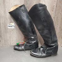Pr Field Boots, aftermarket zips *gc, mnr crumpled, dirt, older, toes: squished, scraped & stains