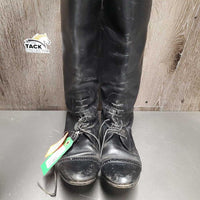 Pr Field Boots, aftermarket zips *gc, mnr crumpled, dirt, older, toes: squished, scraped & stains
